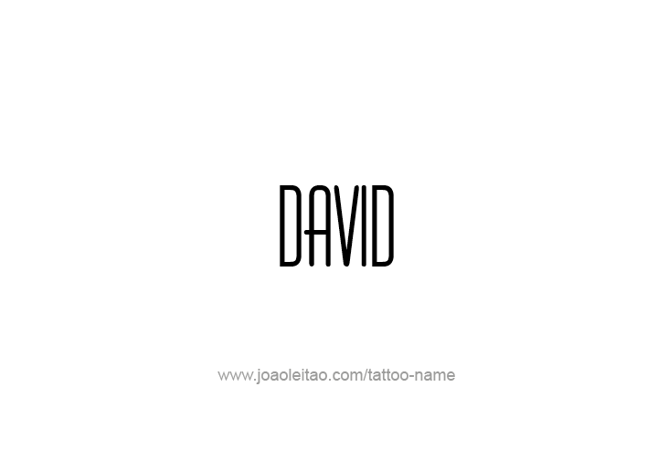 Tattoo Design Prophet Name David