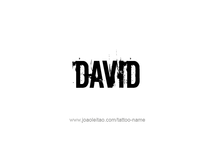 Tattoo Design Prophet Name David