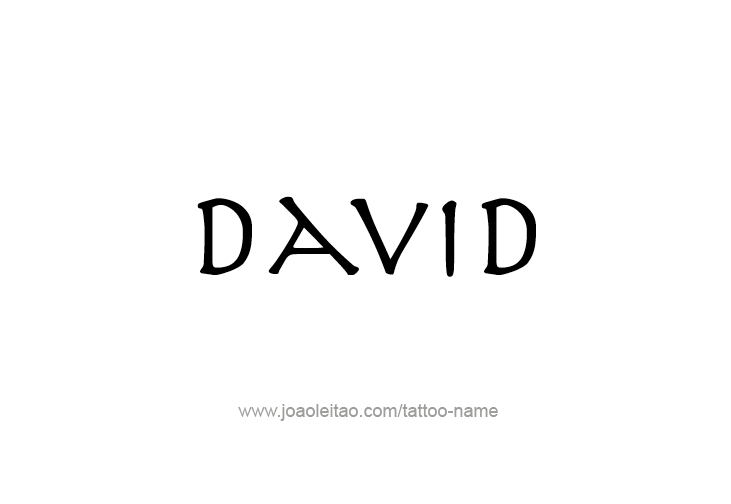 Tattoo Design Prophet Name David