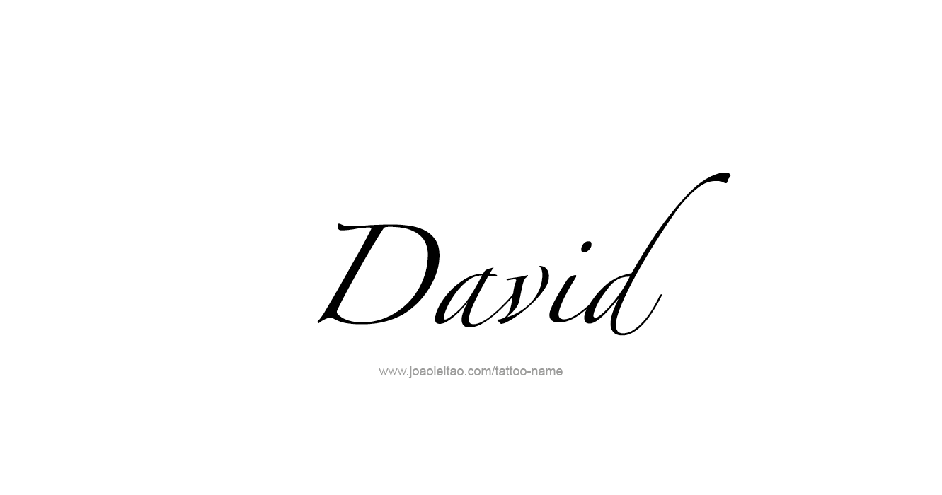 Tattoo Design Prophet Name David