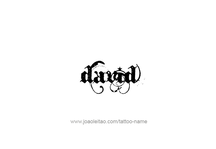 Tattoo Design Prophet Name David