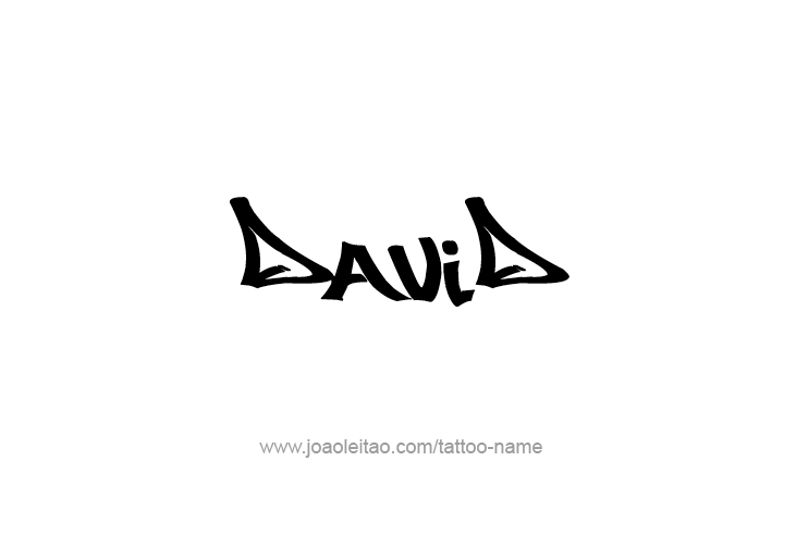 Tattoo Design Prophet Name David