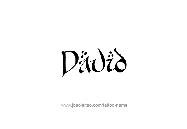 Tattoo Design Prophet Name David