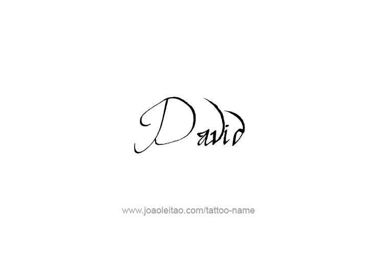 Tattoo Design Prophet Name David