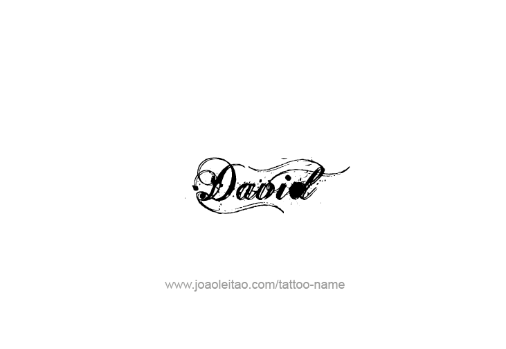 Tattoo Design Prophet Name David