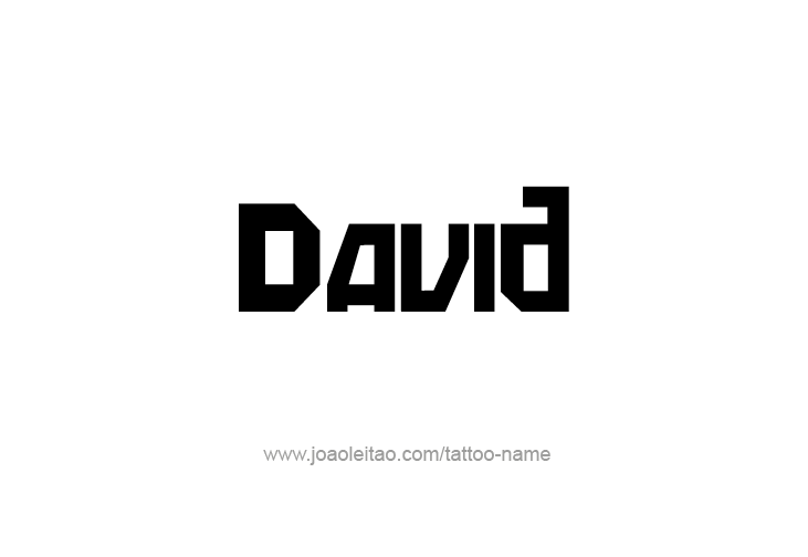 Tattoo Design Prophet Name David