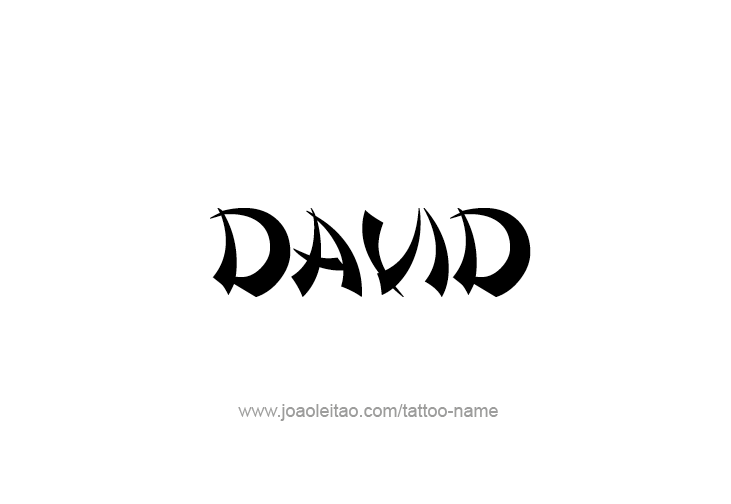 Tattoo Design Prophet Name David