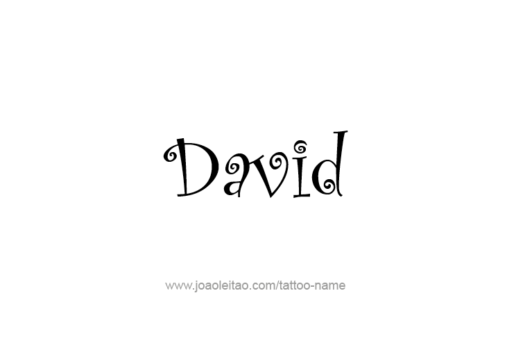 Tattoo Design Prophet Name David