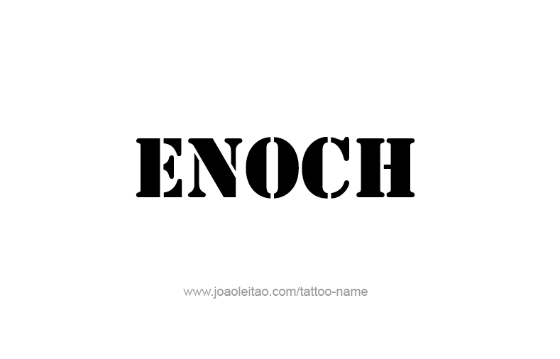 Tattoo Design Prophet Name Enoch