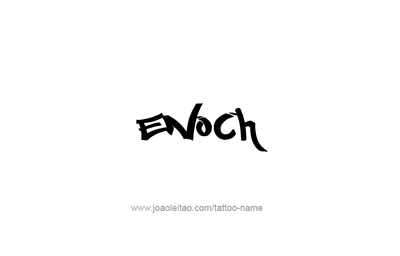 Tattoo Design Prophet Name Enoch