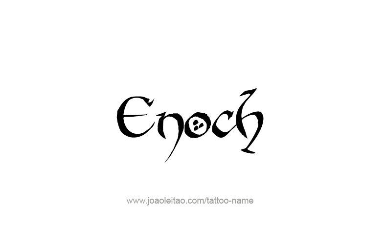 Tattoo Design Prophet Name Enoch