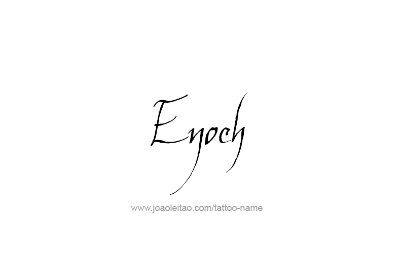 Tattoo Design Prophet Name Enoch