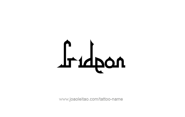 Tattoo Design Prophet Name Gideon