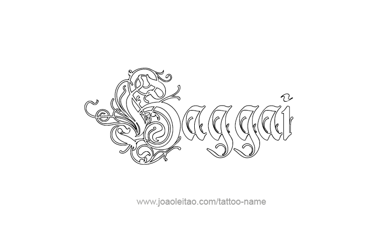 Tattoo Design Prophet Name Haggai