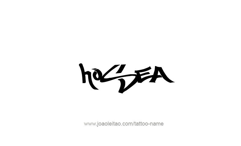 Tattoo Design Prophet Name Hosea