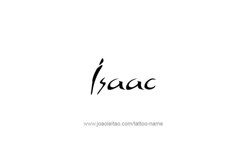 Tattoo Design Prophet Name Isaac