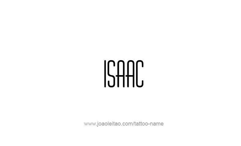 Tattoo Design Prophet Name Isaac