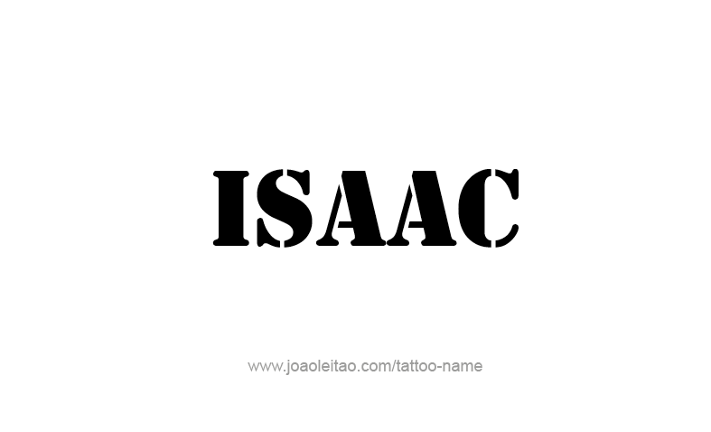 Tattoo Design Prophet Name Isaac
