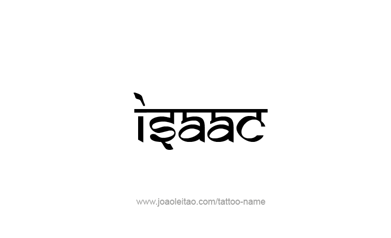 Tattoo Design Prophet Name Isaac