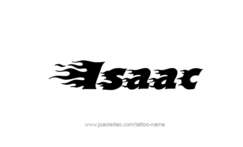 Tattoo Design Prophet Name Isaac