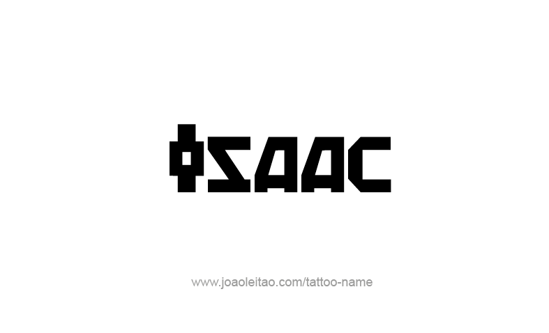 Tattoo Design Prophet Name Isaac