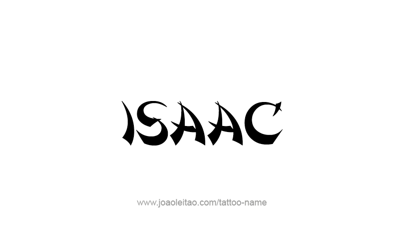 Tattoo Design Prophet Name Isaac