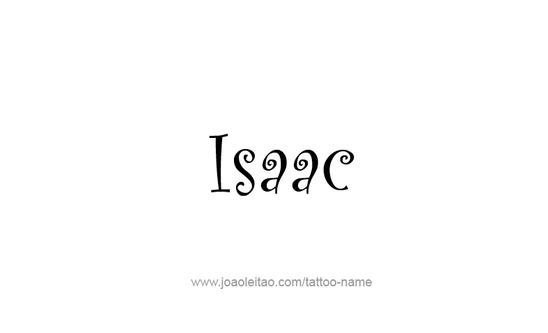 Tattoo Design Prophet Name Isaac