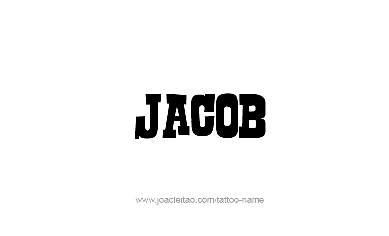 Tattoo Design Prophet Name Jacob