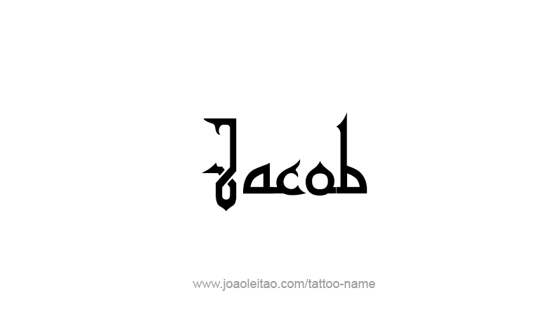 Tattoo Design Prophet Name Jacob