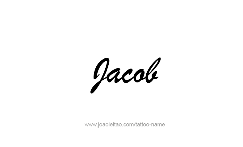 Tattoo Design Prophet Name Jacob