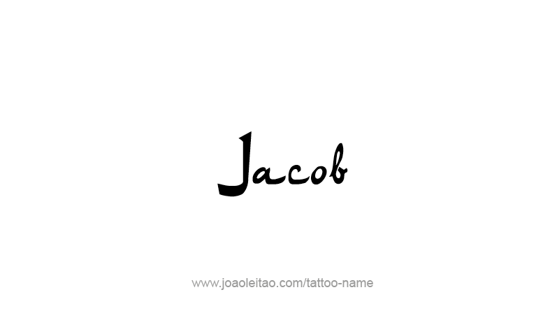 Tattoo Design Prophet Name Jacob