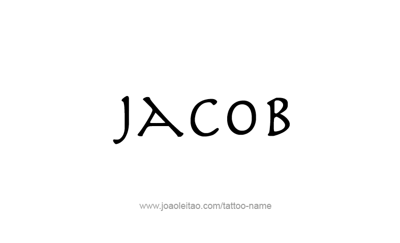 Tattoo Design Prophet Name Jacob