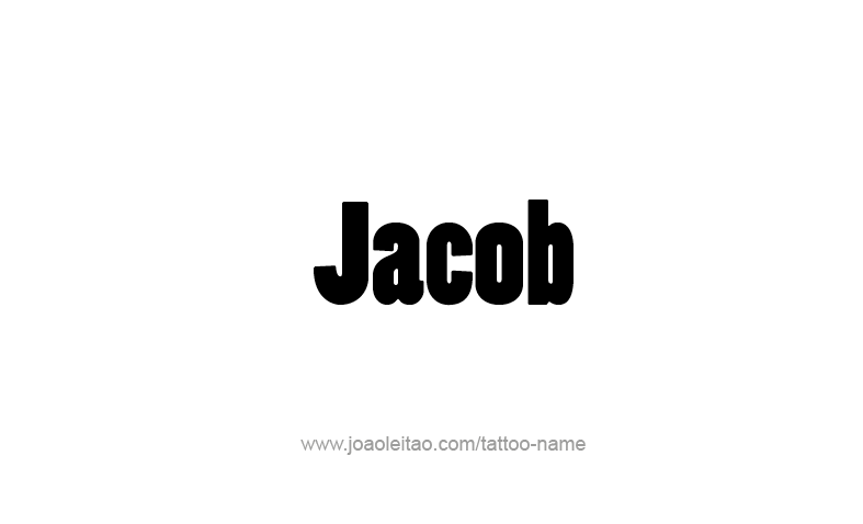 Tattoo Design Prophet Name Jacob