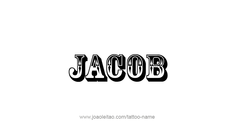 Tattoo Design Prophet Name Jacob