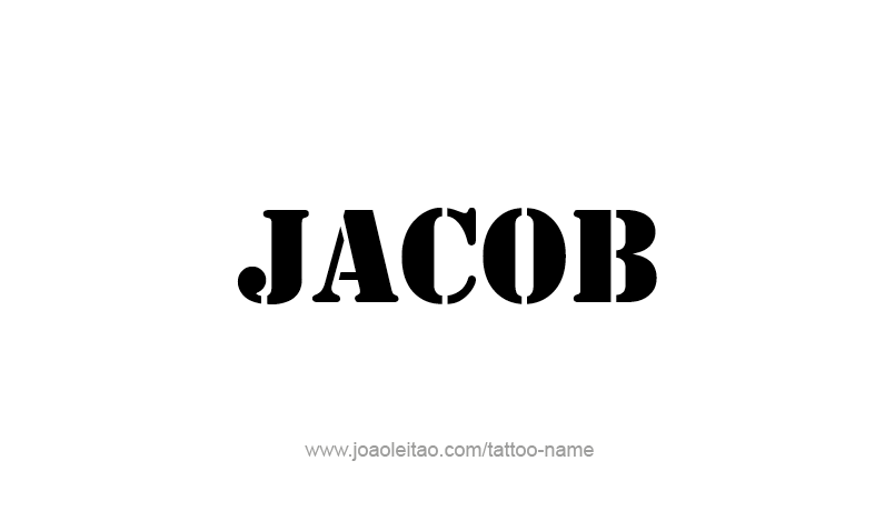 Tattoo Design Prophet Name Jacob