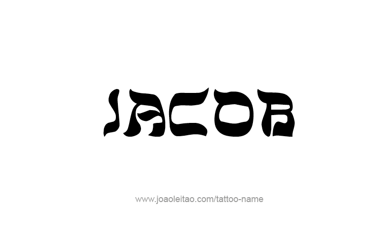 Tattoo Design Prophet Name Jacob