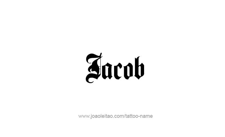 Tattoo Design Prophet Name Jacob