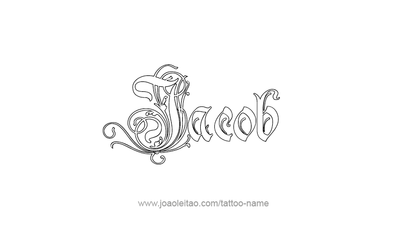 Tattoo Design Prophet Name Jacob