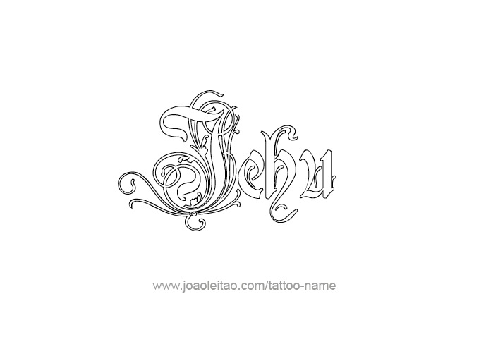 Tattoo Design Prophet Name Jehu