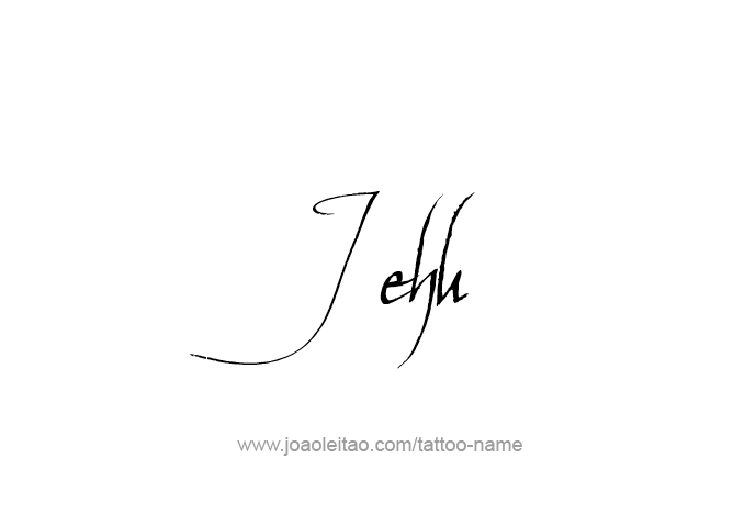 Tattoo Design Prophet Name Jehu