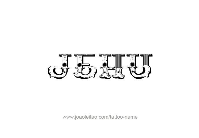 Tattoo Design Prophet Name Jehu