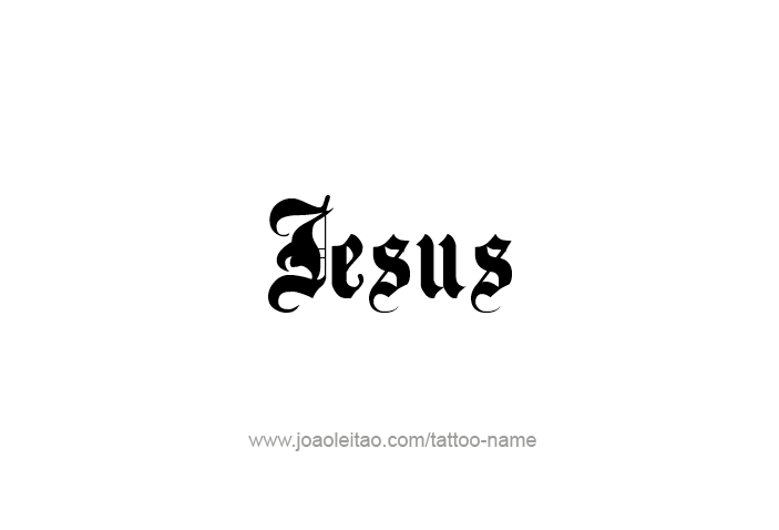 Tattoo Design Prophet Name Jesus