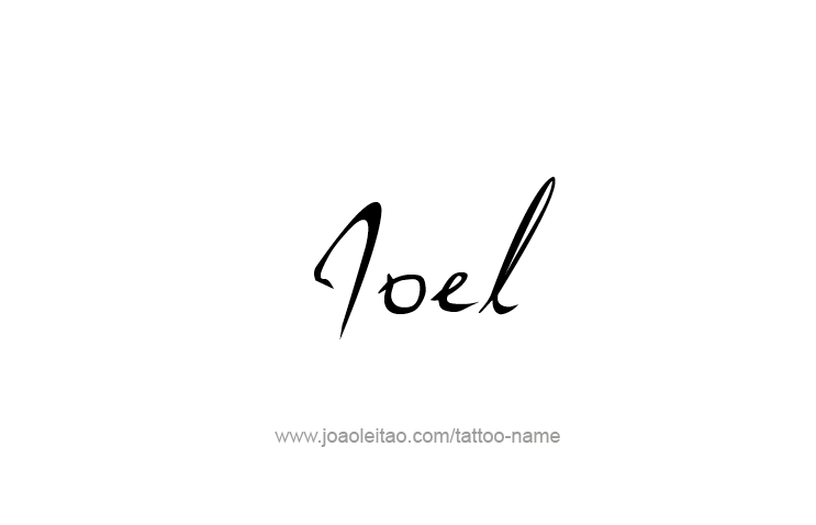 Tattoo Design Prophet Name Joel