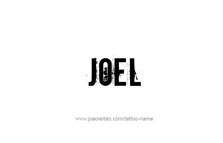 Tattoo Design Prophet Name Joel