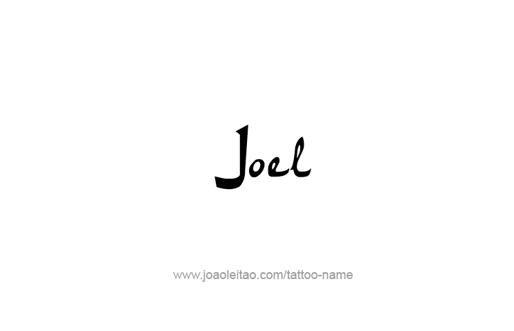 Tattoo Design Prophet Name Joel