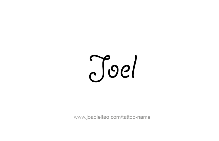 Tattoo Design Prophet Name Joel