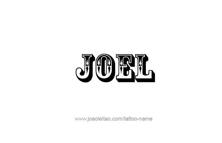 Tattoo Design Prophet Name Joel