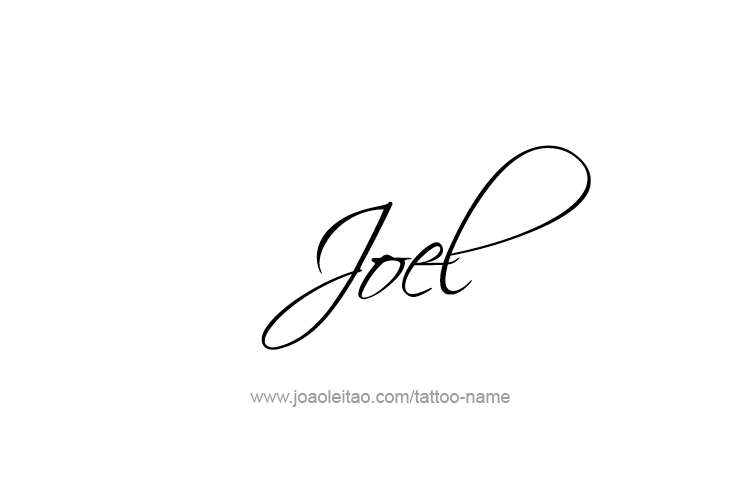 Tattoo Design Prophet Name Joel