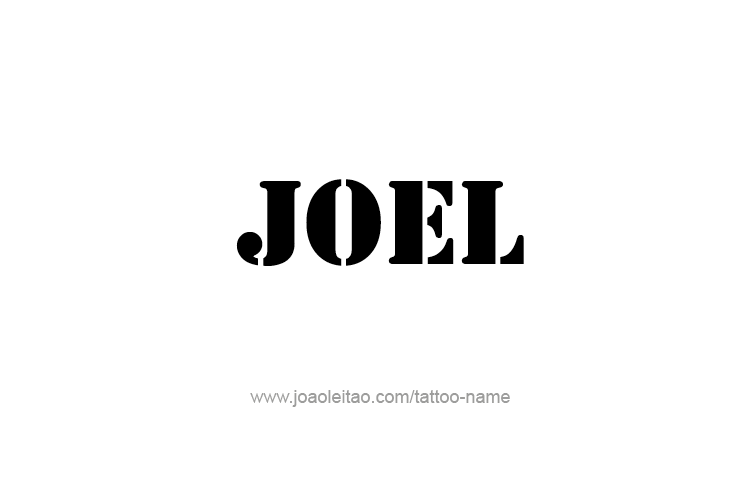 Tattoo Design Prophet Name Joel