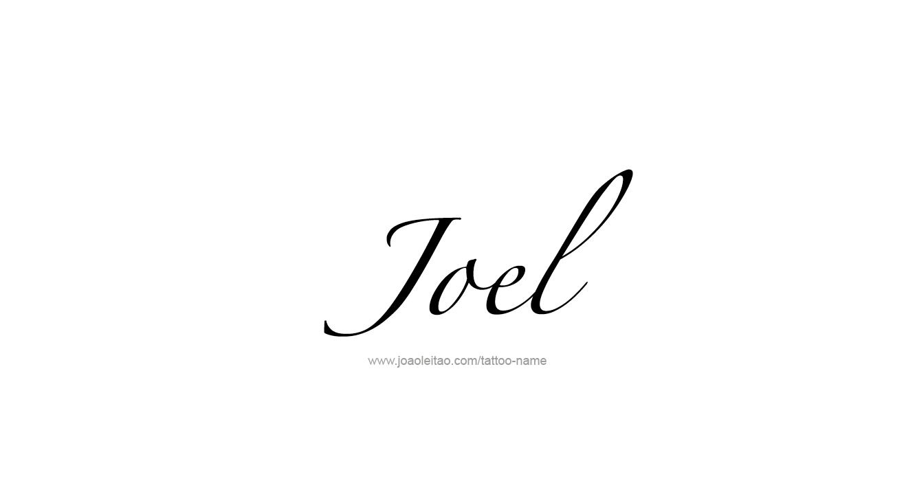 Tattoo Design Prophet Name Joel